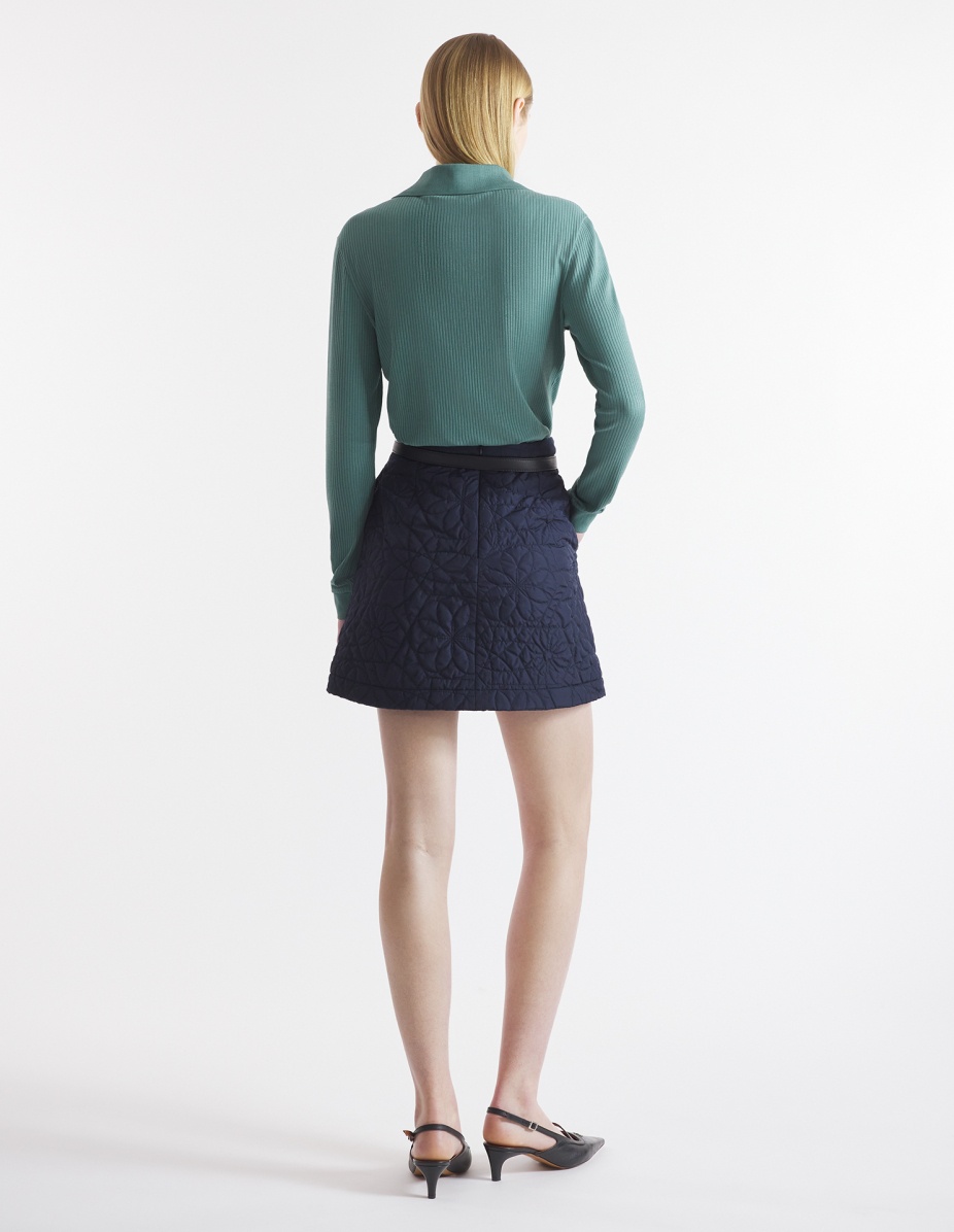 FINE RIBBED LONG SLEEVES POLO - 4