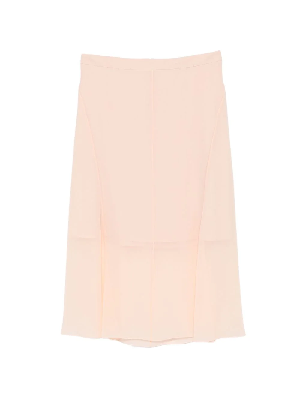 sheer-panelled midi skirt - 1