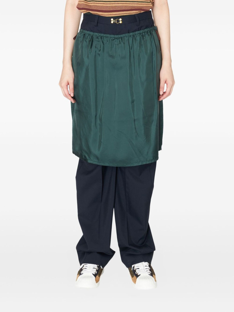 logo-patch skirt trousers 1