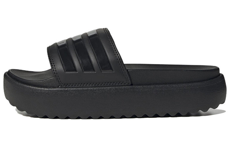 (WMNS) adidas Adilette Platform Slide 'Triple Black' HQ6179 - 2