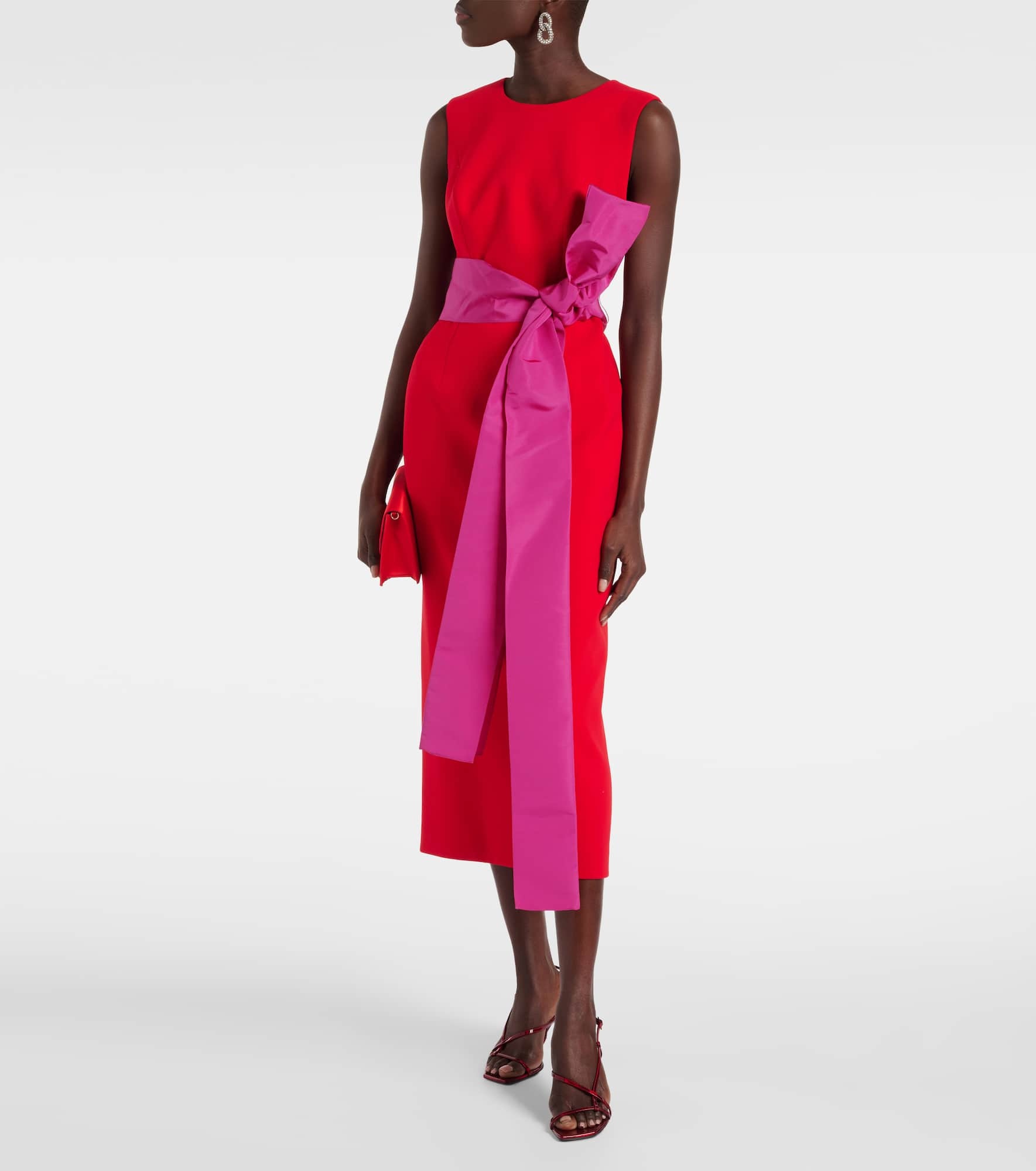 Bow-detail midi dress - 2