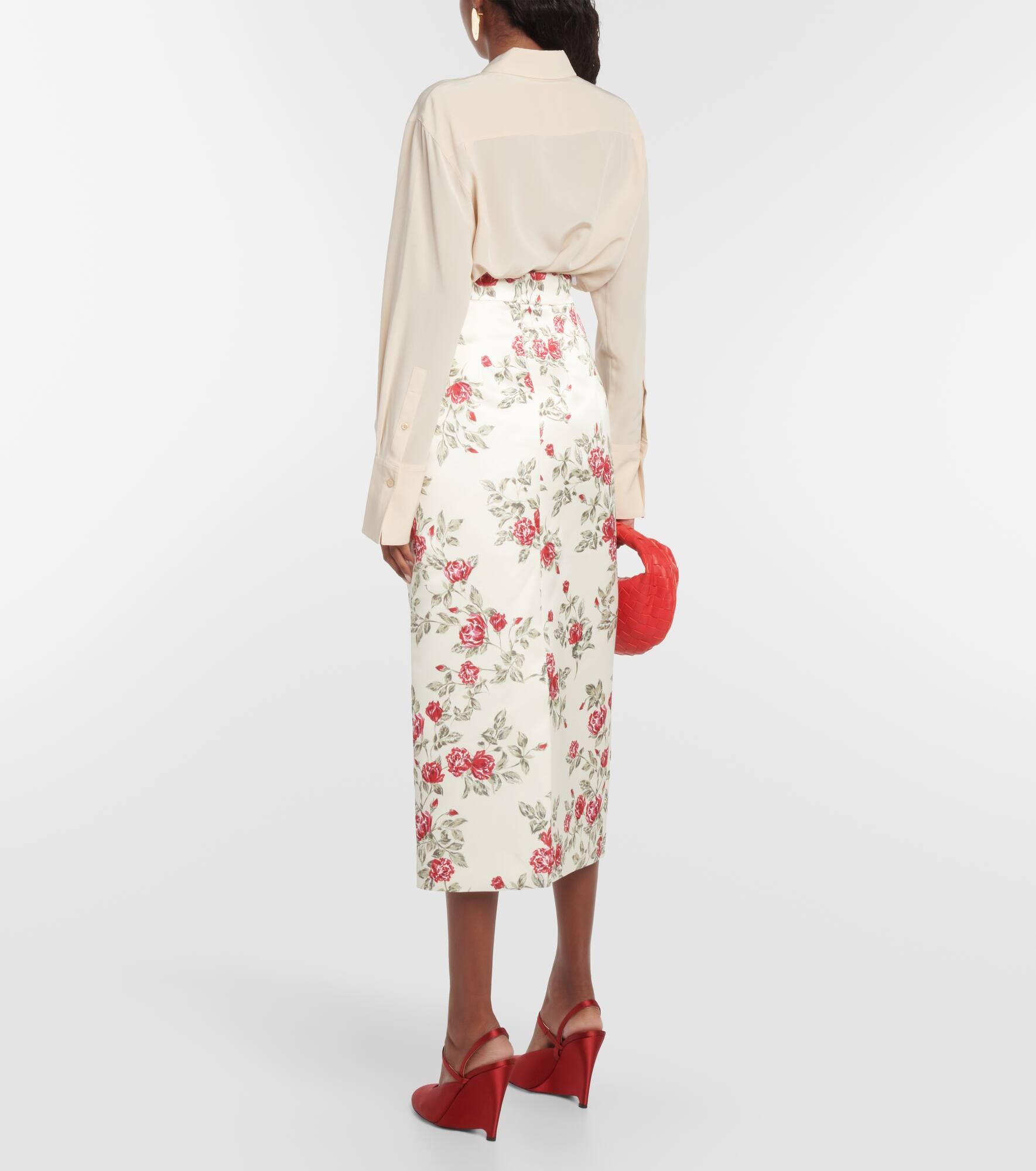 Lorinda floral pencil skirt - 3