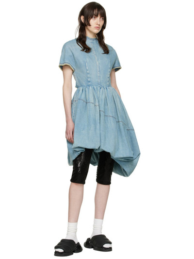 We11done Blue Denim Mini Dress outlook