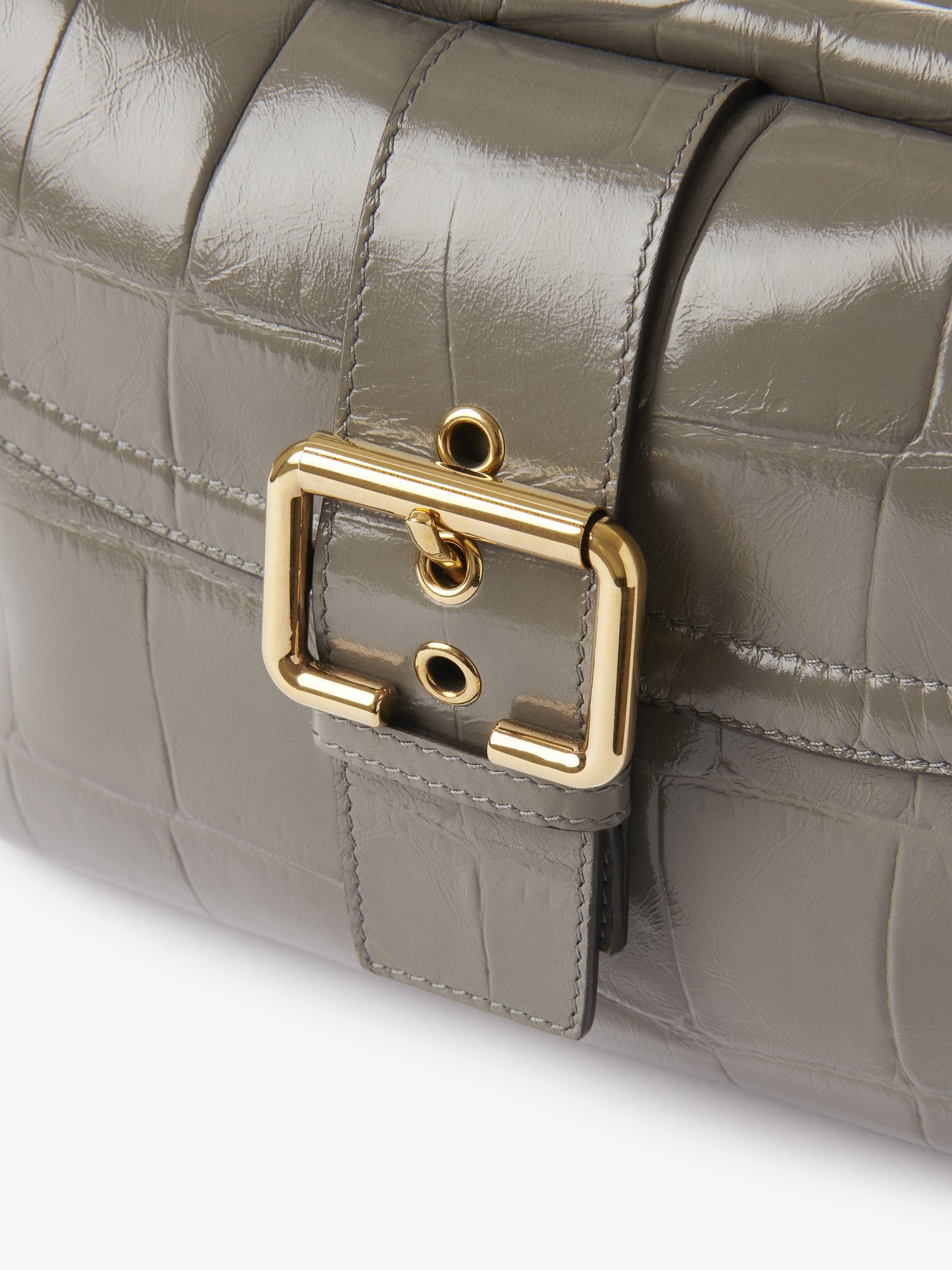 CAMERA BAG IN CROCO-EFFECT LEATHER - 6