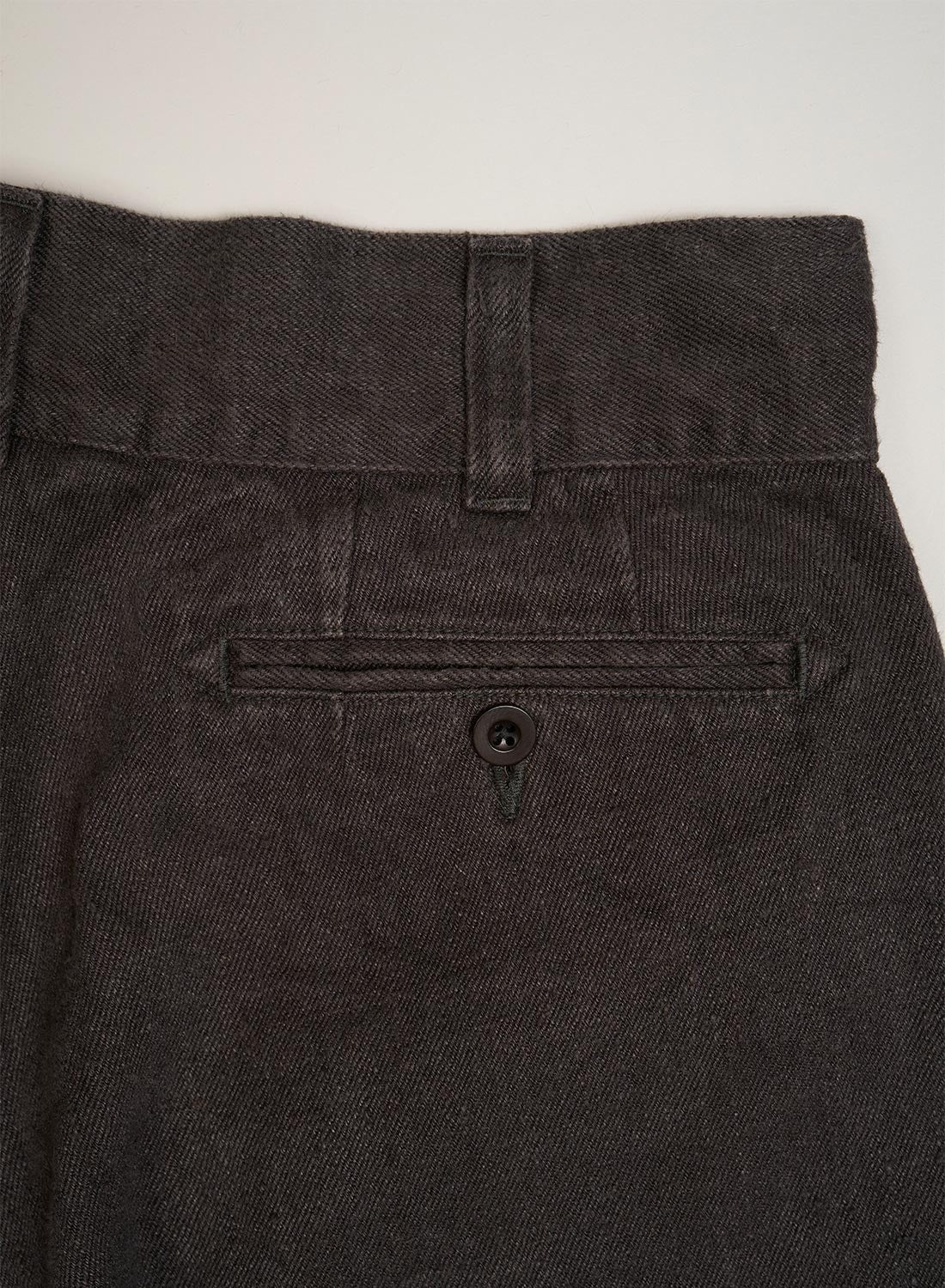 Desert Short Hemp Denim in Charcoal Grey - 8