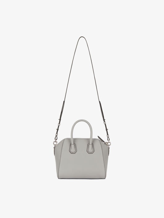 MINI ANTIGONA BAG IN GRAINED LEATHER - 4