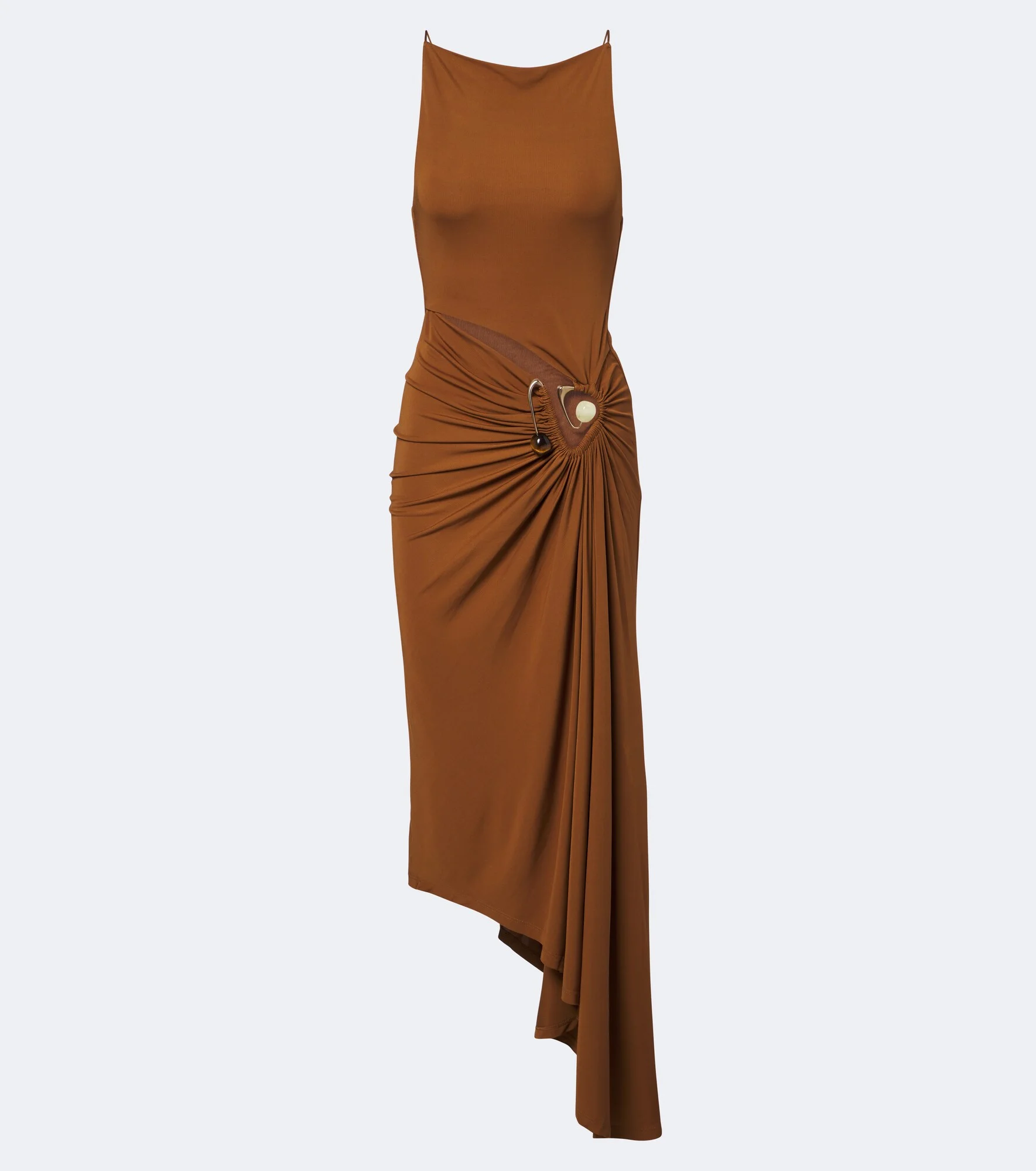 Veer Spiral Crystal draped midi dress - 1