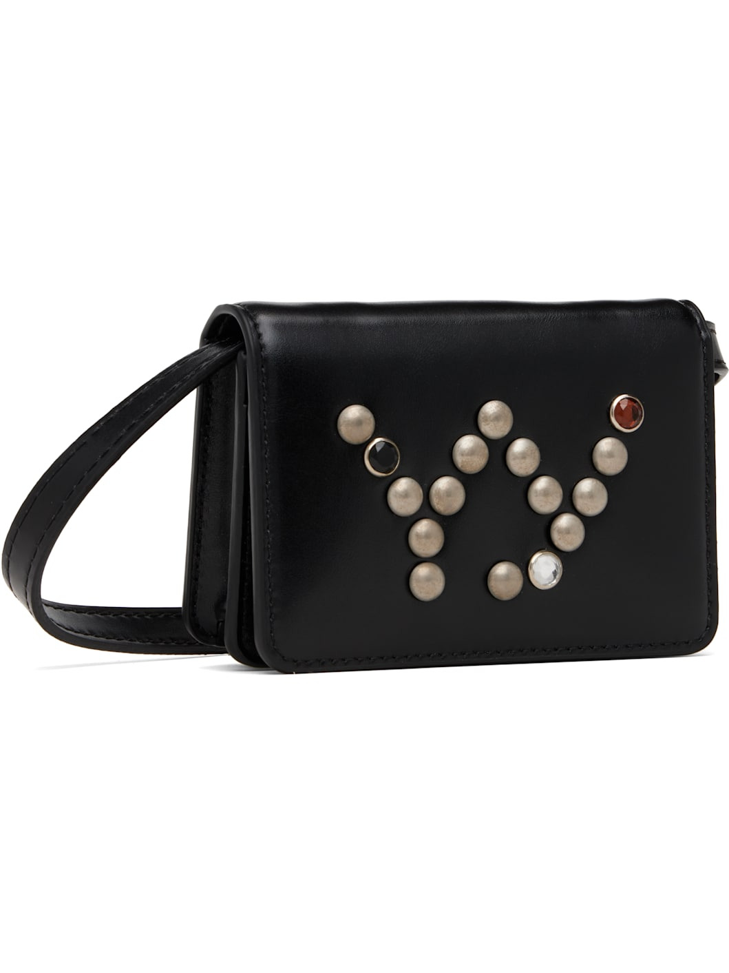 Black Micro Stud Wallet Bag - 2