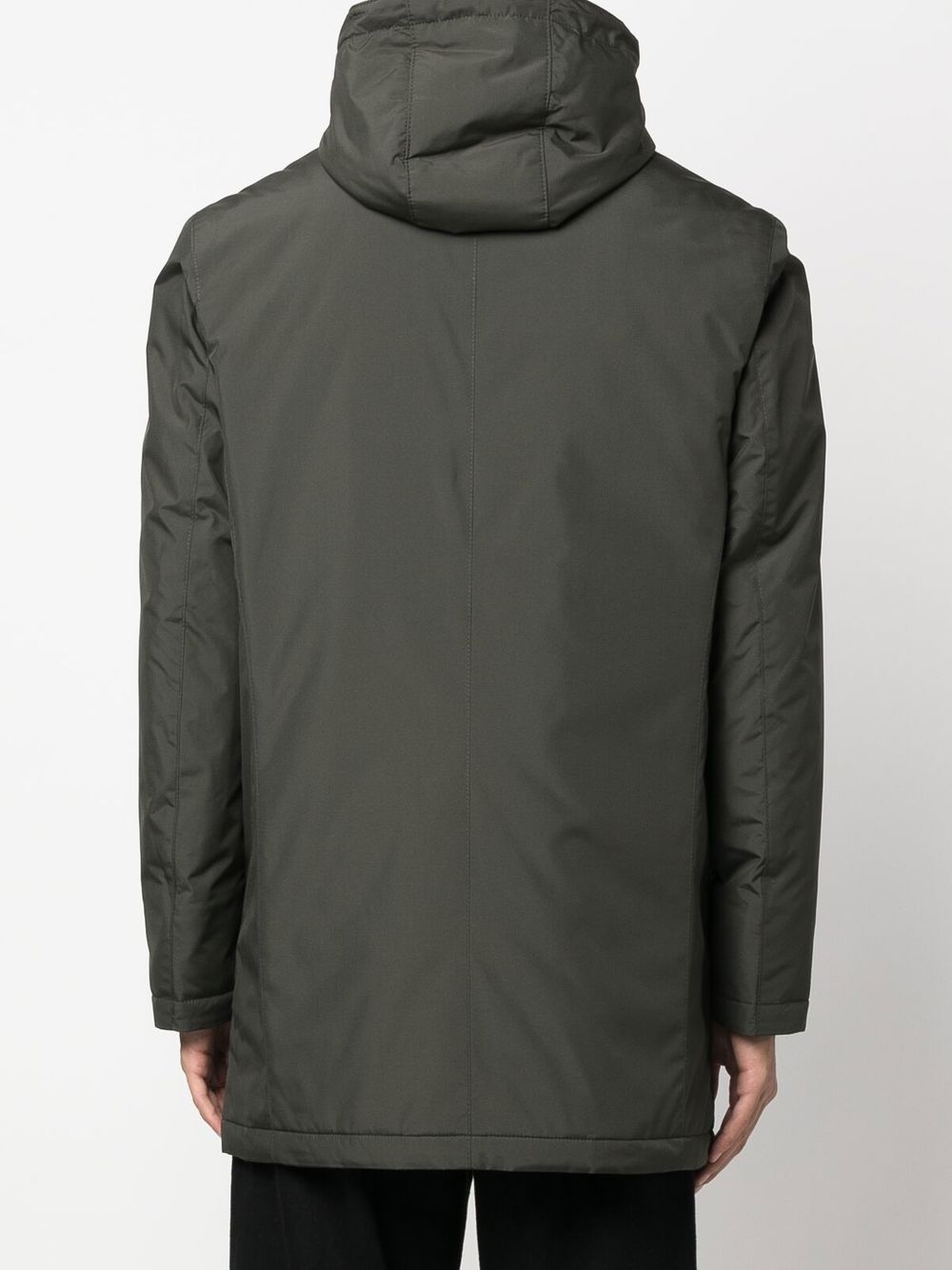 zip-fasten hooded coat - 4
