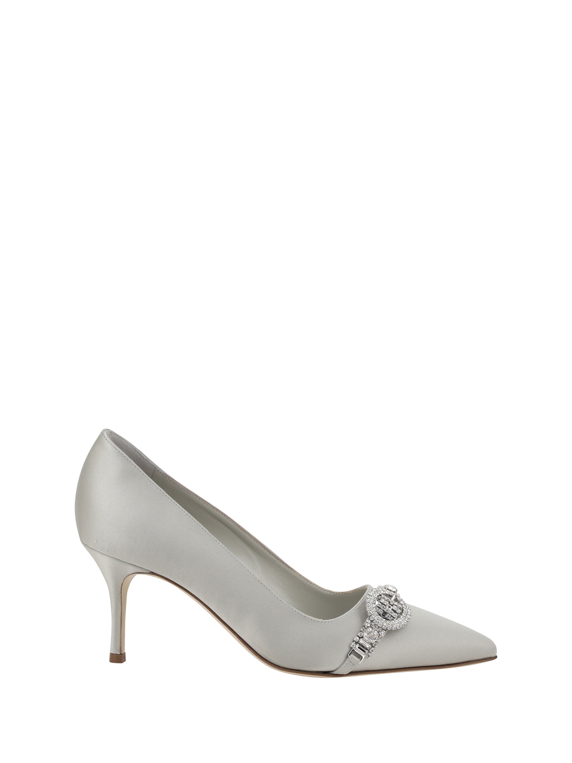 Manolo Blahnik Asapump Satin Pumps | baseblu | REVERSIBLE