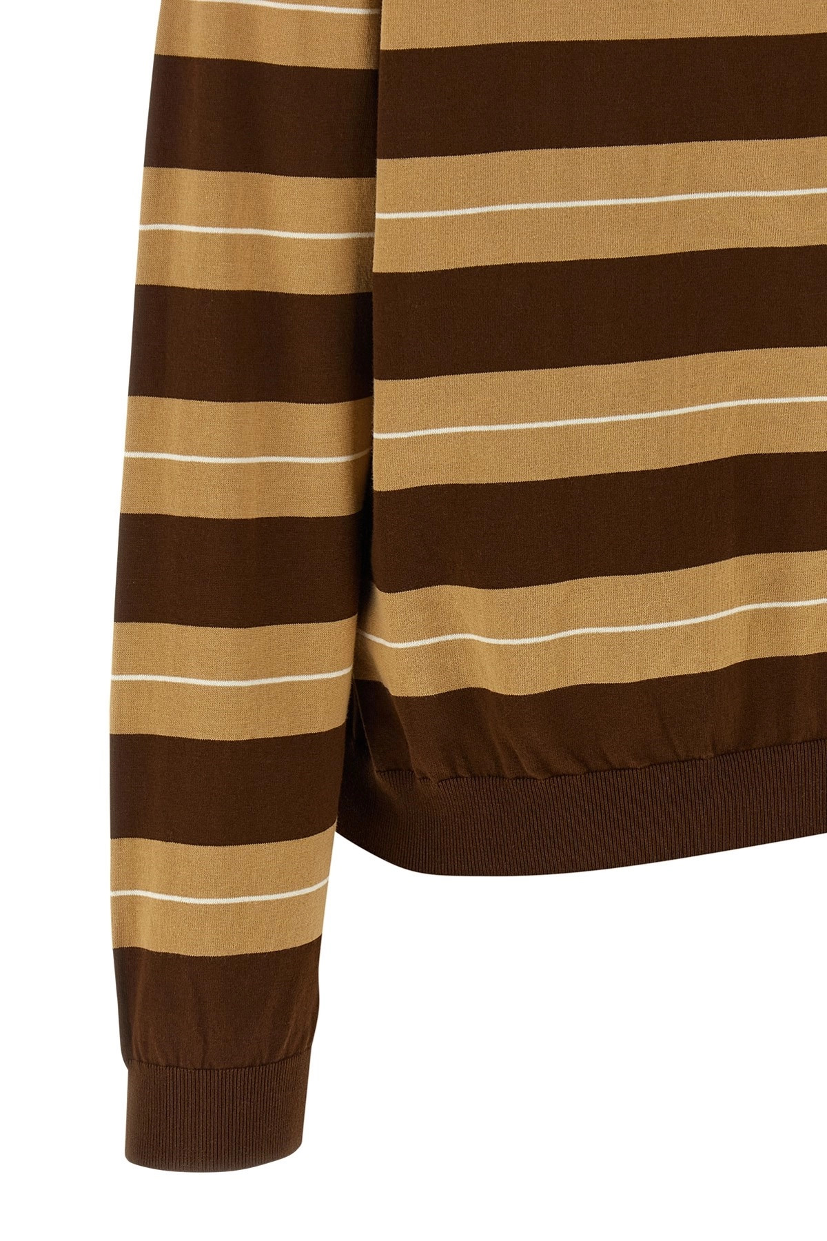 Striped knitted polo shirt - 4