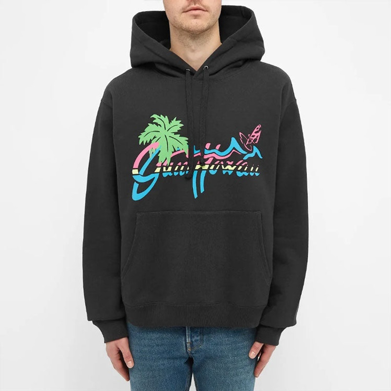 GUCCI "Gucci Hawaii" print sweatshirt outlook