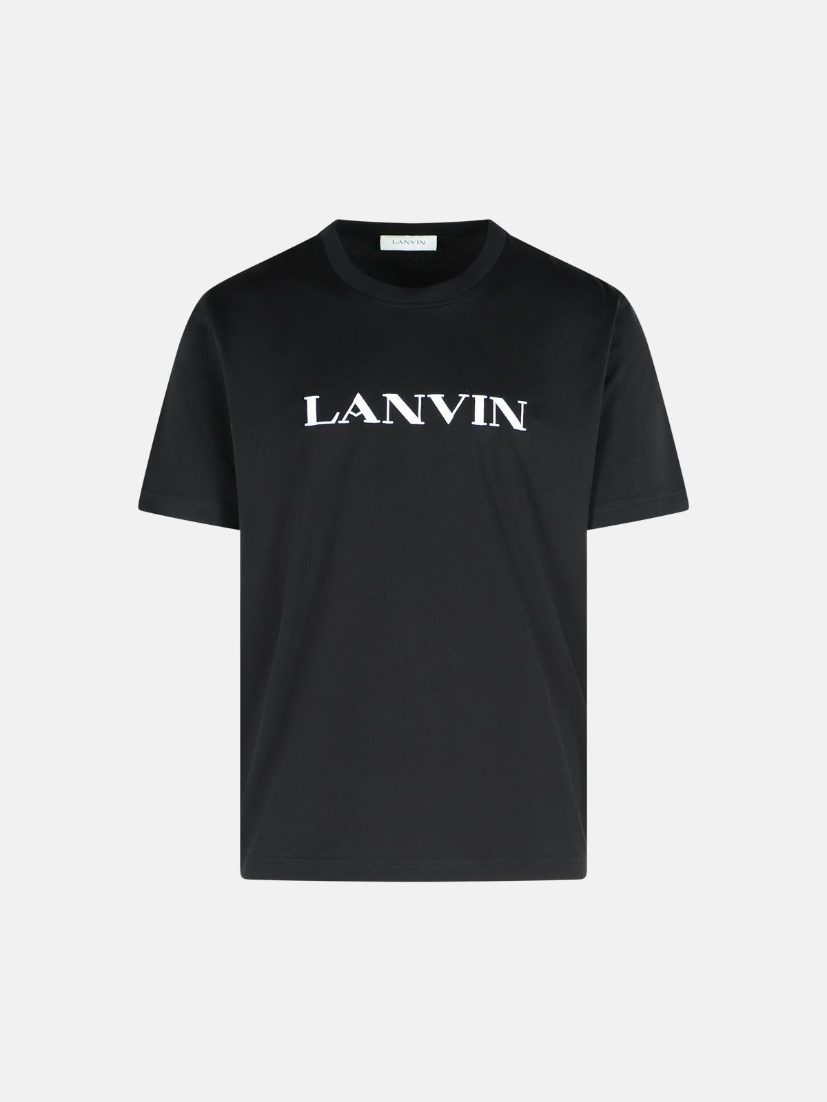 BLACK COTTON T-SHIRT - 1