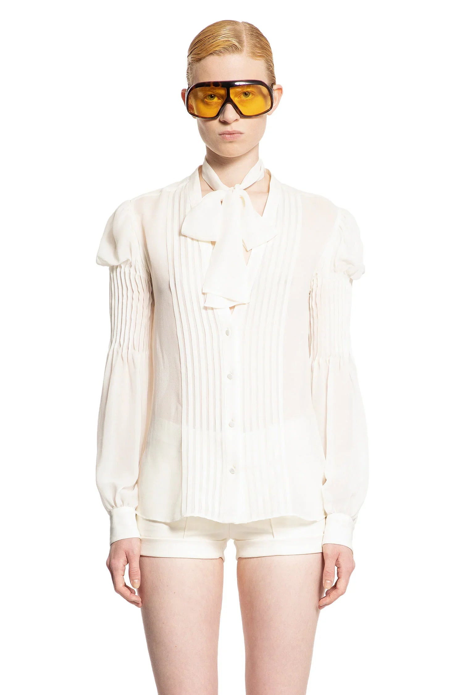 Silk-Georgette-Lavalliere-Blouse - 1