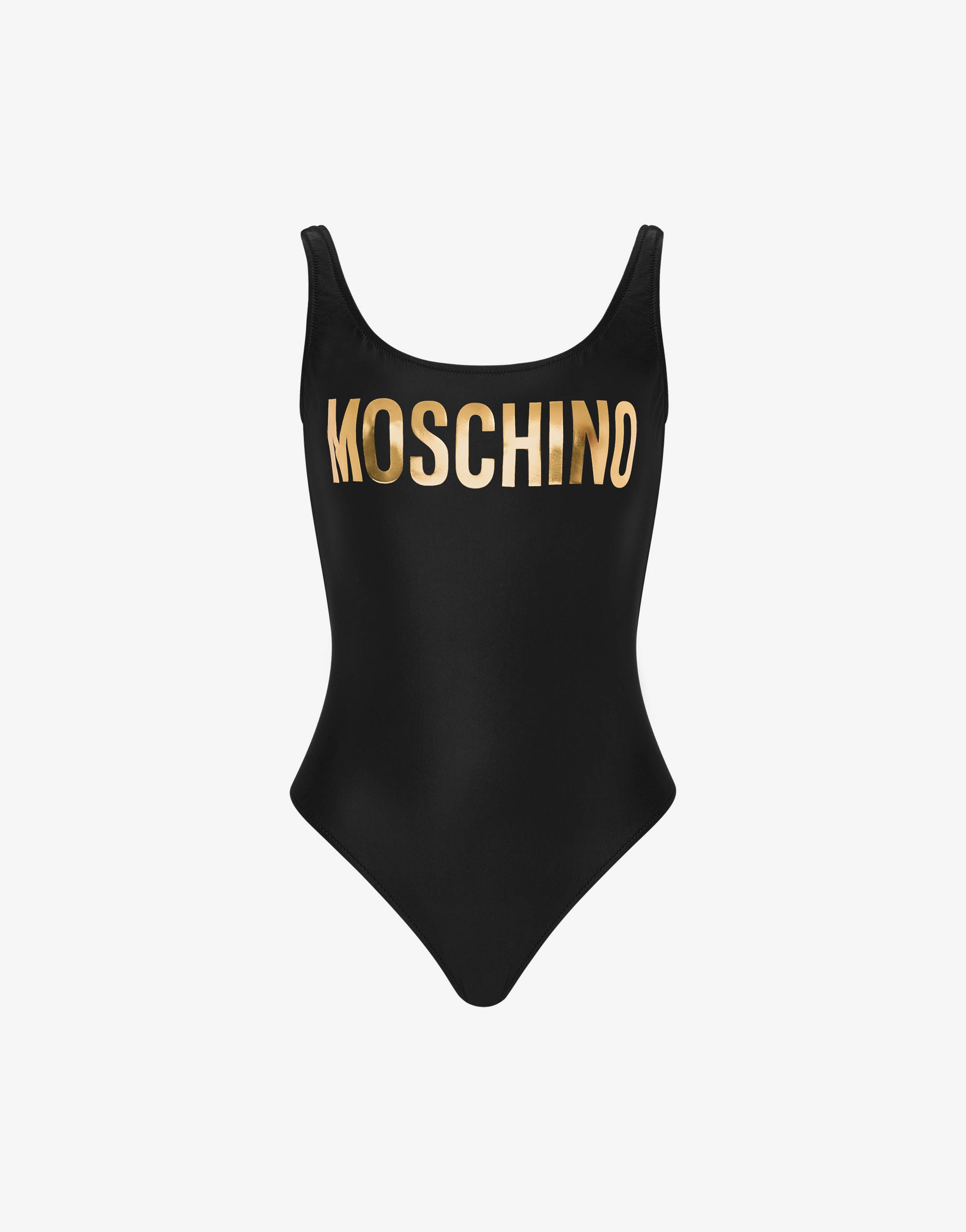 GOLD LOGO ONE-PIECE SWIMSUIT - 1