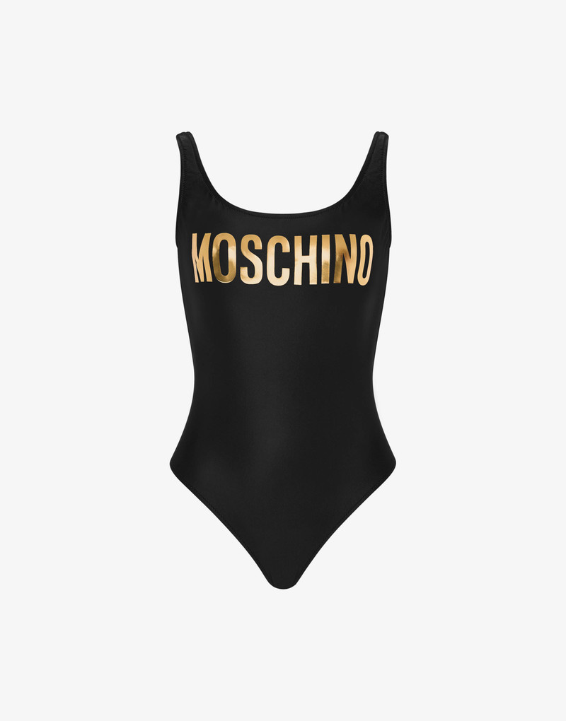 GOLD LOGO ONE-PIECE SWIMSUIT 1