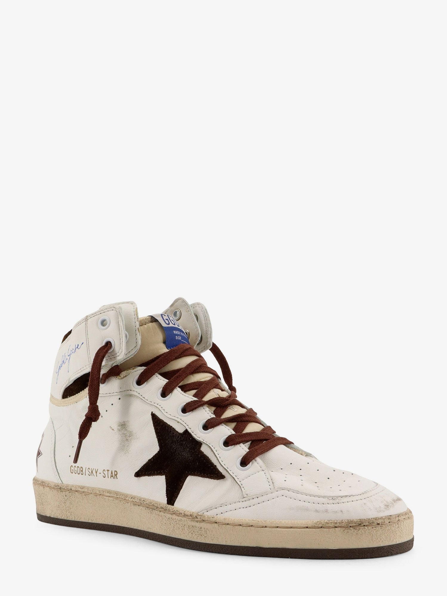 Golden Goose Deluxe Brand Sky Star High-Top Leather Sneakers - 2