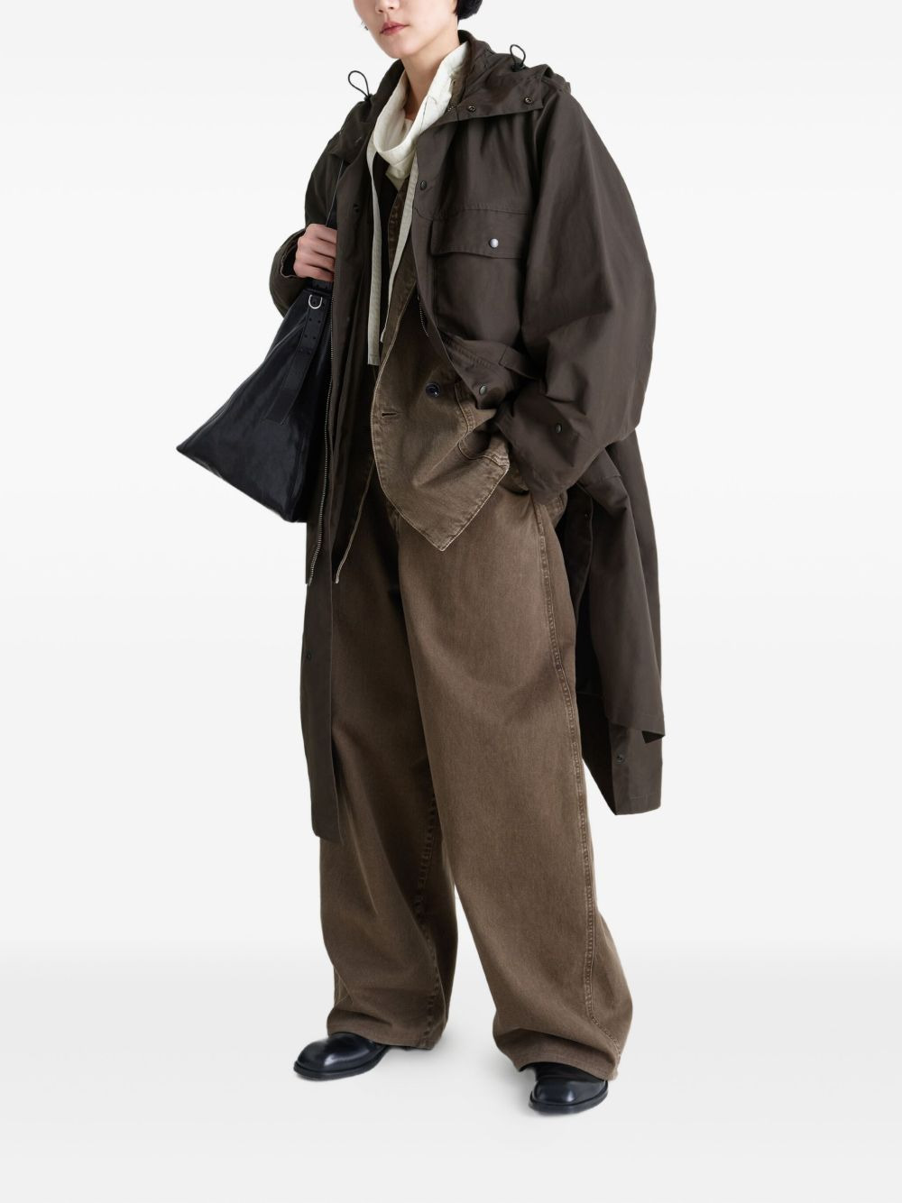 snap-fastening raincoat - 3