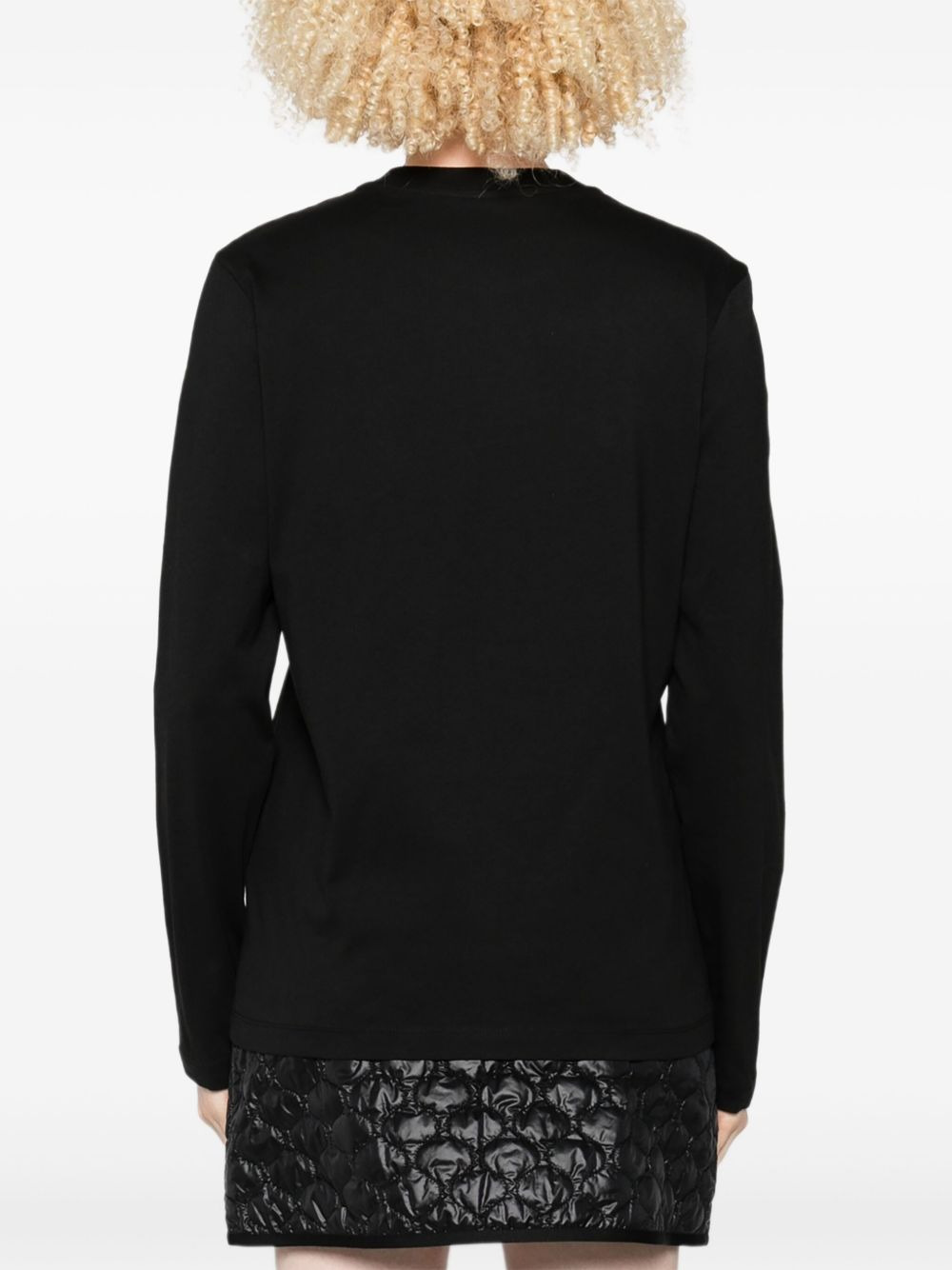 logo-patch long-sleeve top - 4