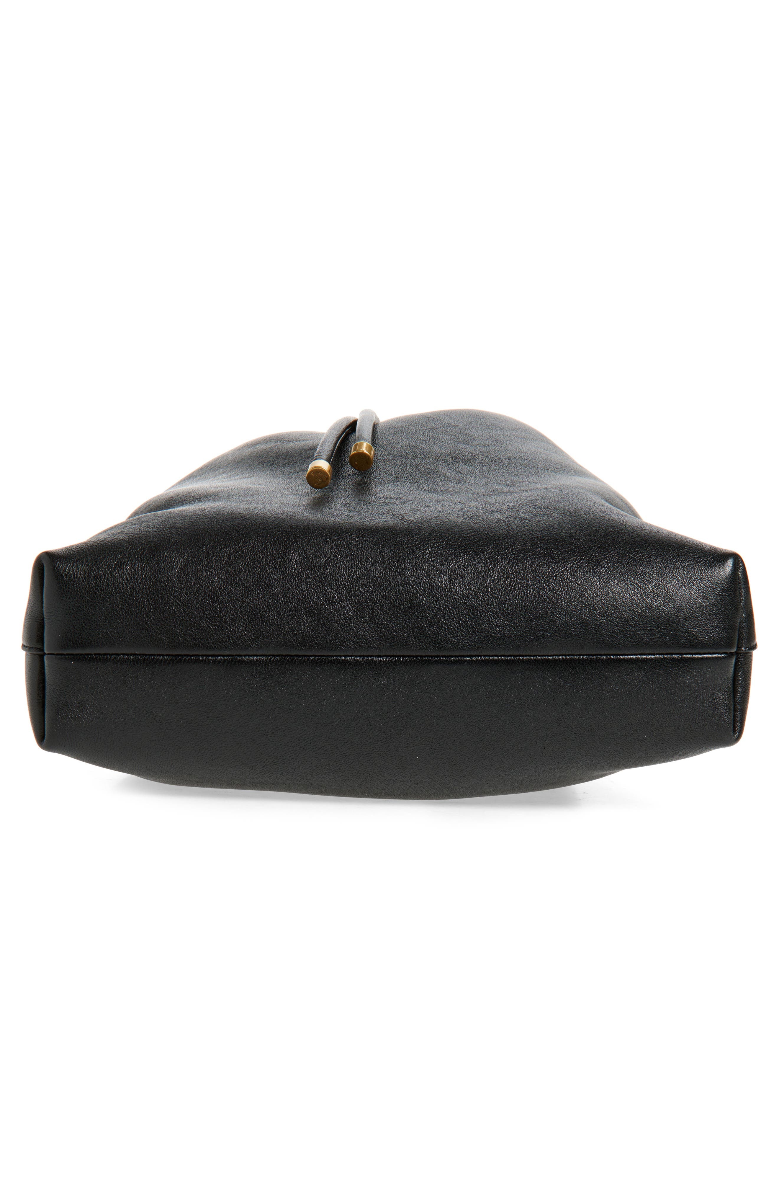 Jimmy Choo Cinch Leather Bucket Bag in Black/Gold at Nordstrom - 6