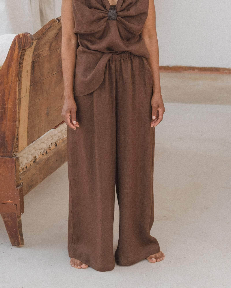 Sepia Pants - Fine Linen 1