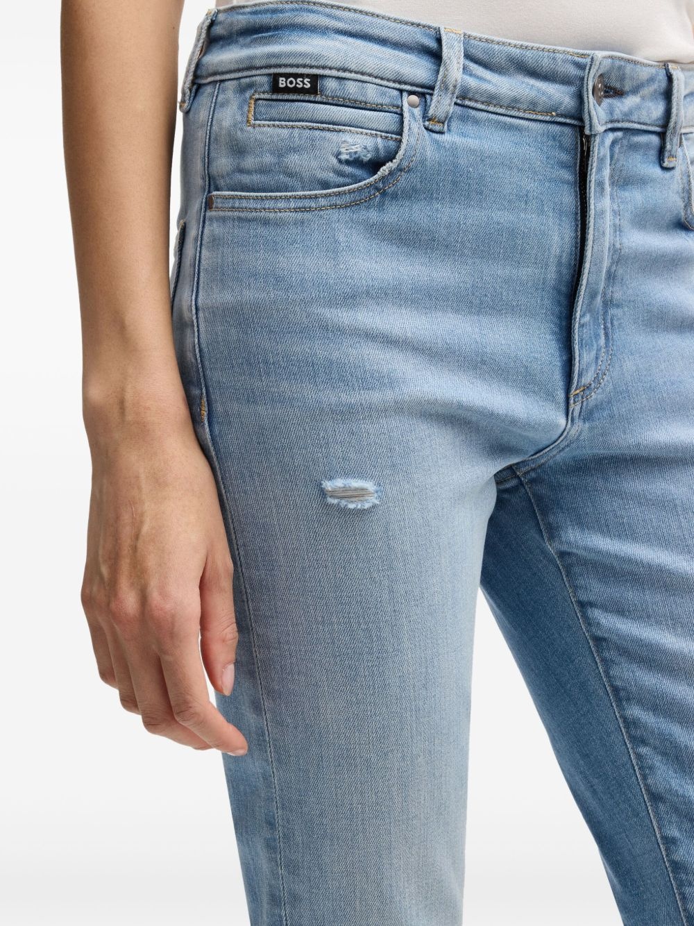 ripped-detail jeans - 5