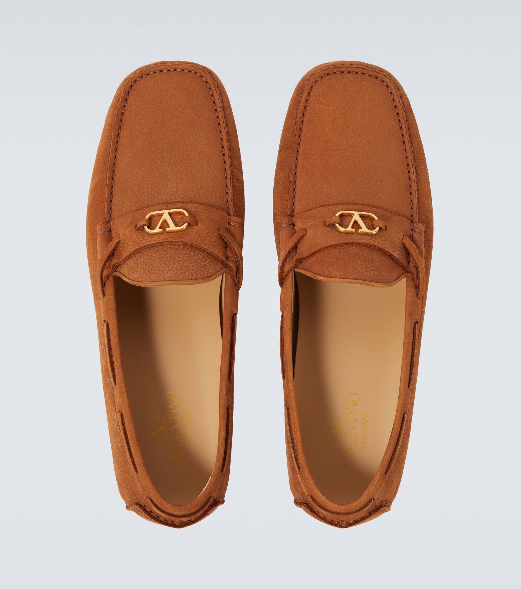Fastaway VLogo suede driver shoes - 4