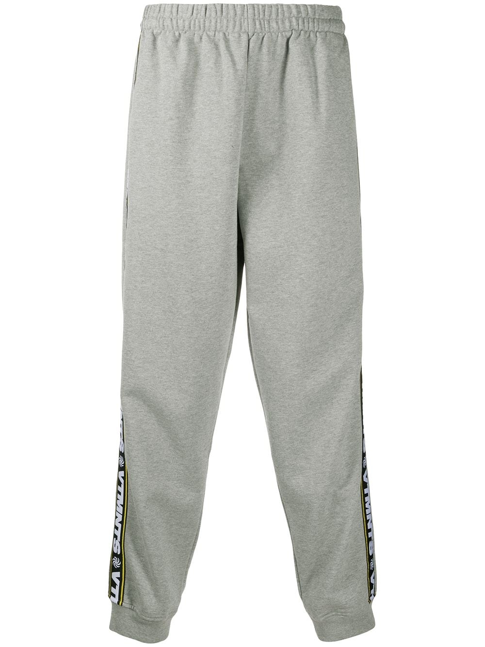 logo tape track pants - 1