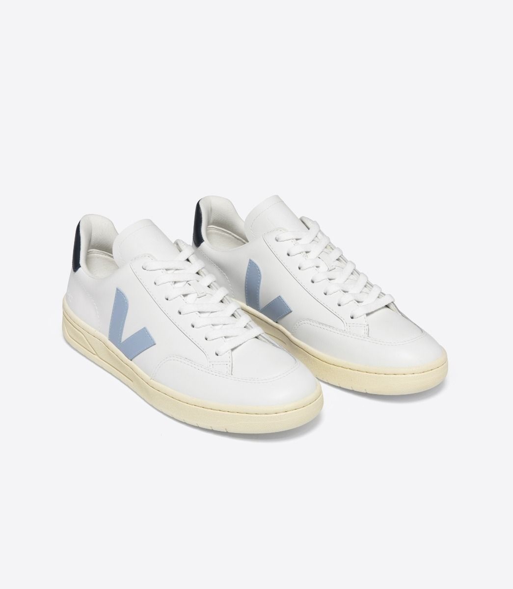 V-12 LEATHER WHITE STEEL NAUTICO - 2