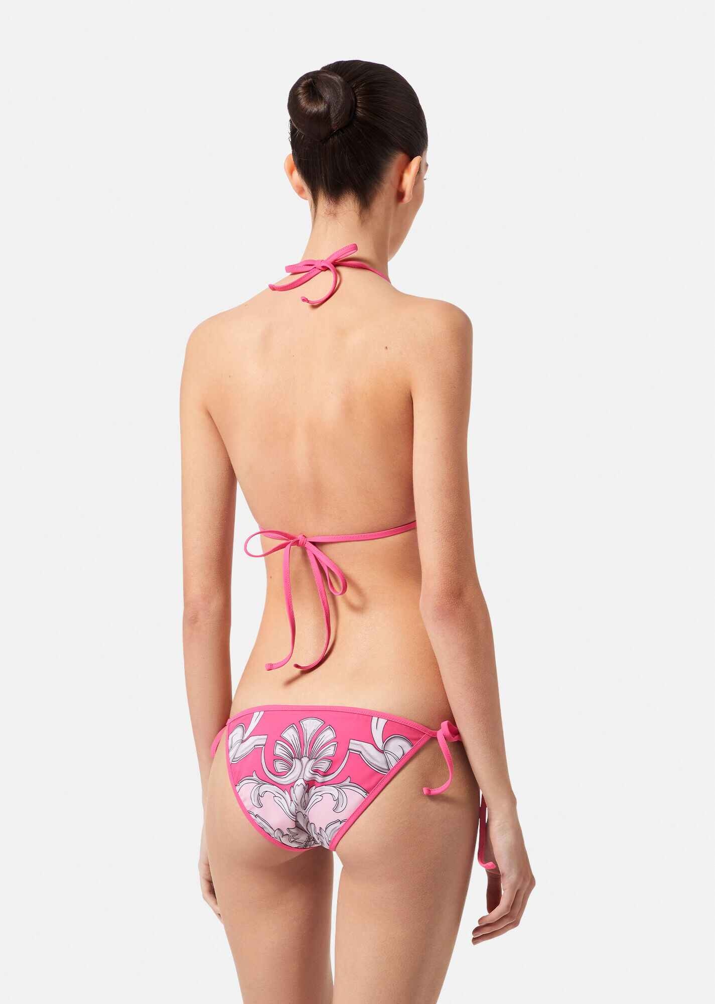 Silver Baroque Reversible Bikini Bottoms - 3