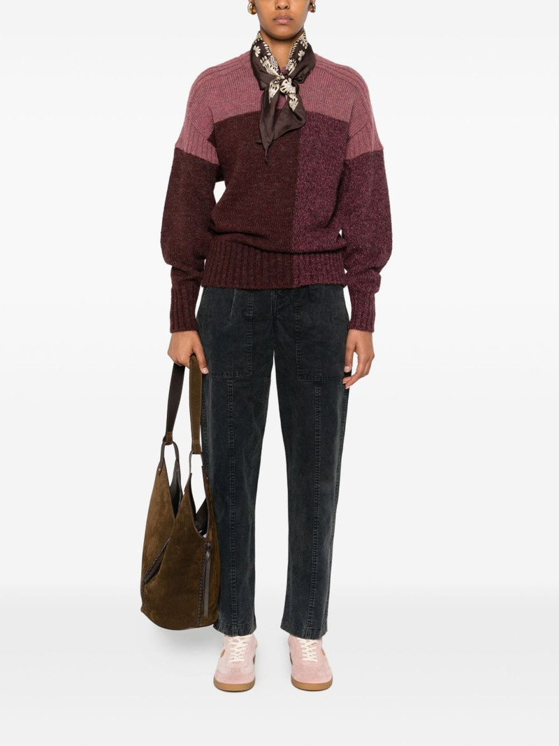 Isabel Marant Étoile colour-block ribbed sweater outlook