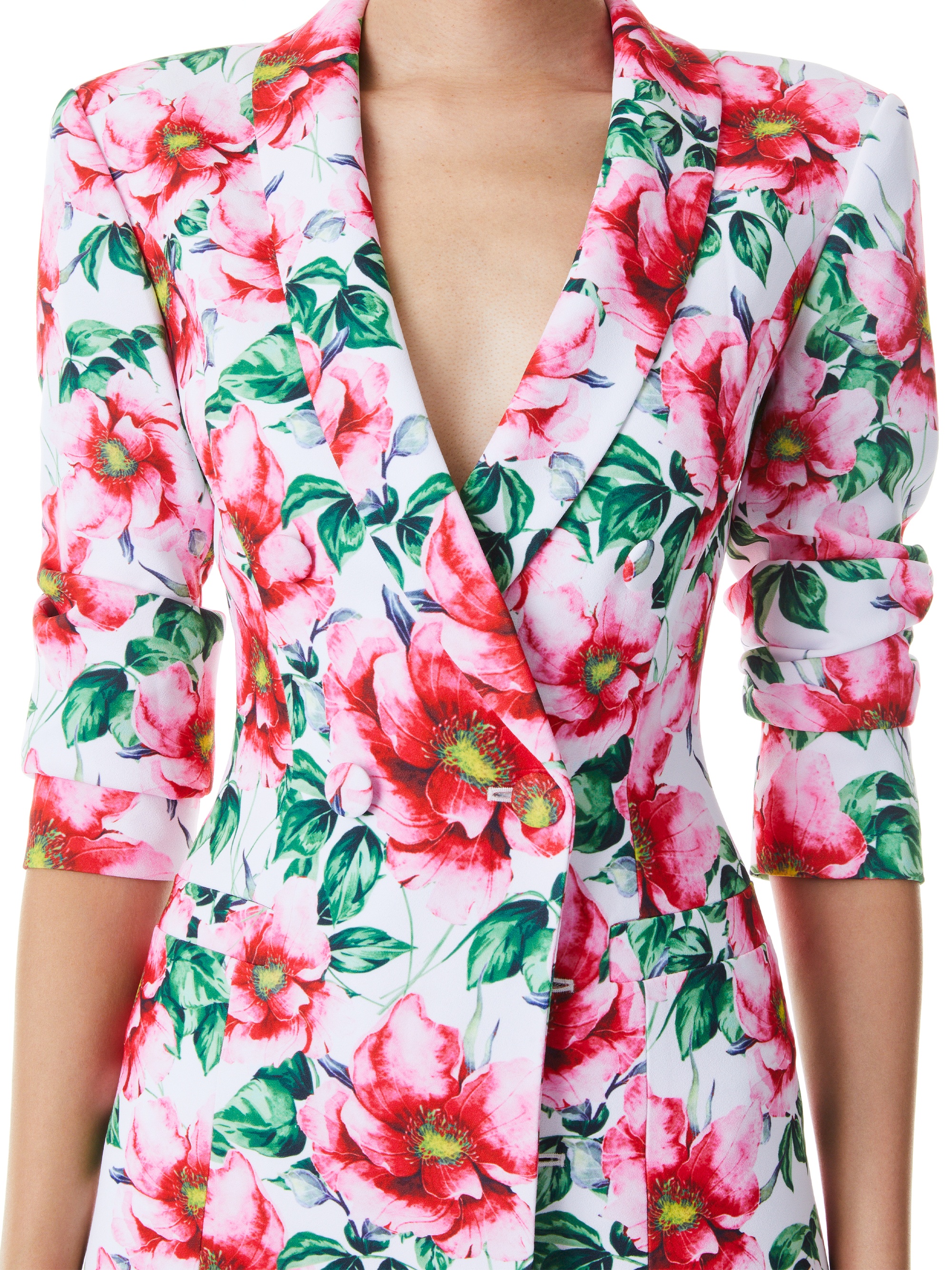 LATOYA STRONG SHOULDER BLAZER MINI DRESS - 5