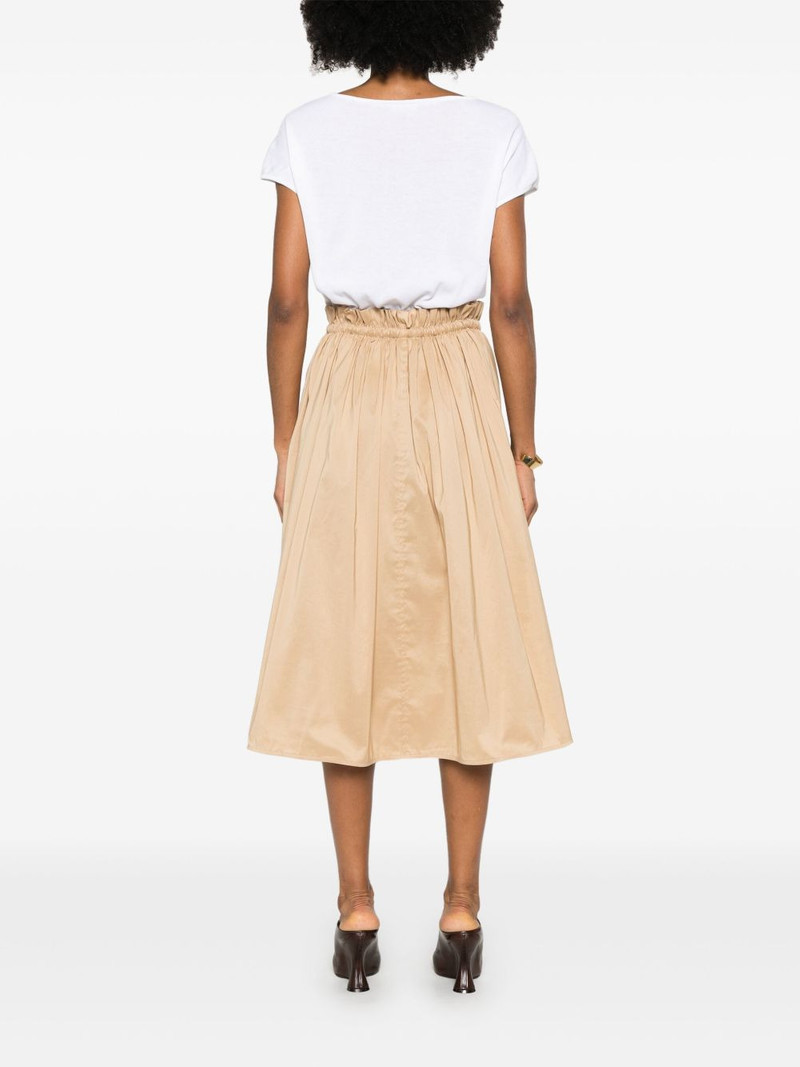 gathered-detail midi dress 4