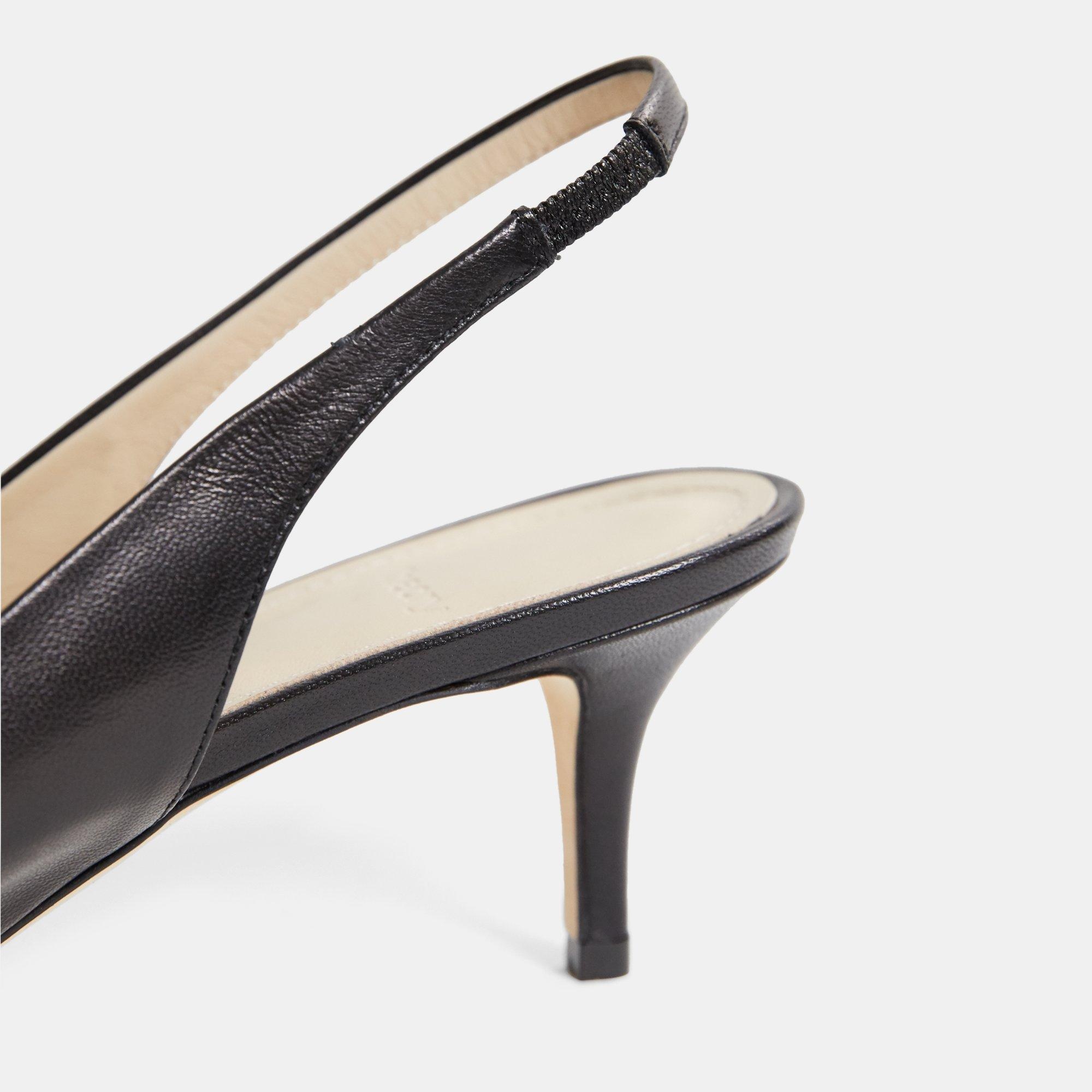 City Slingback in Leather - 6