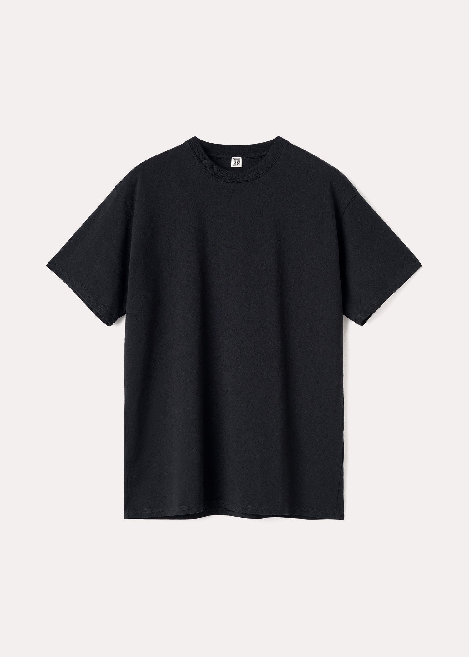 Straight cotton tee black - 1