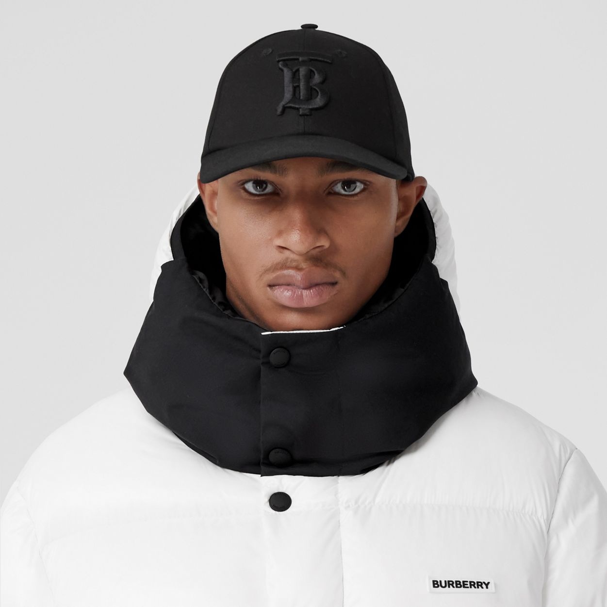 Logo Print Nylon Oversized Hooded Puffer Jacket - 10