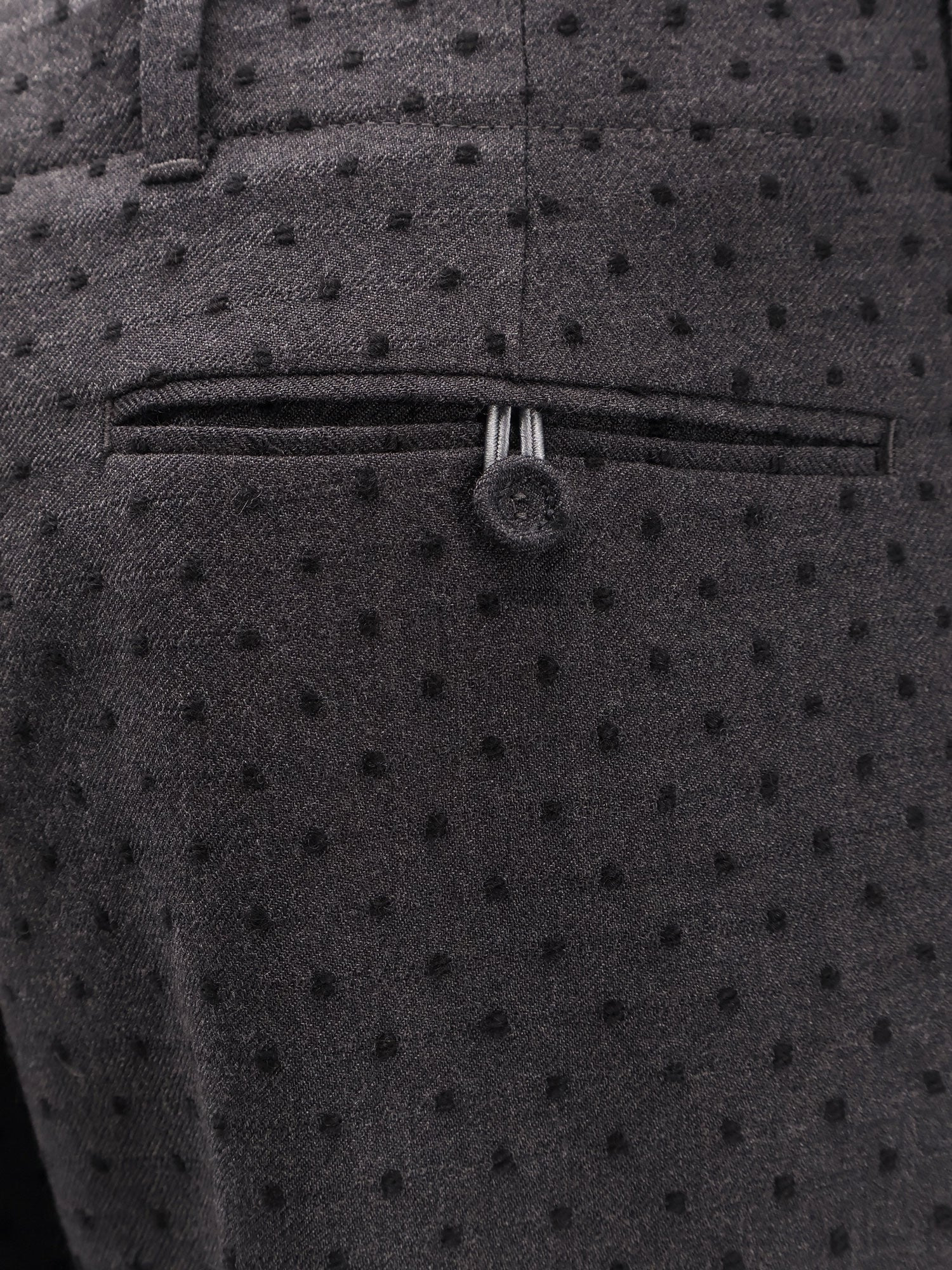 Dior Polka-Dots Virgin Wool And Alpaca Jacquard Trousers - 2