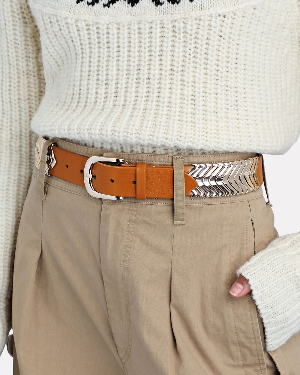 Studded Suede Belt - 2