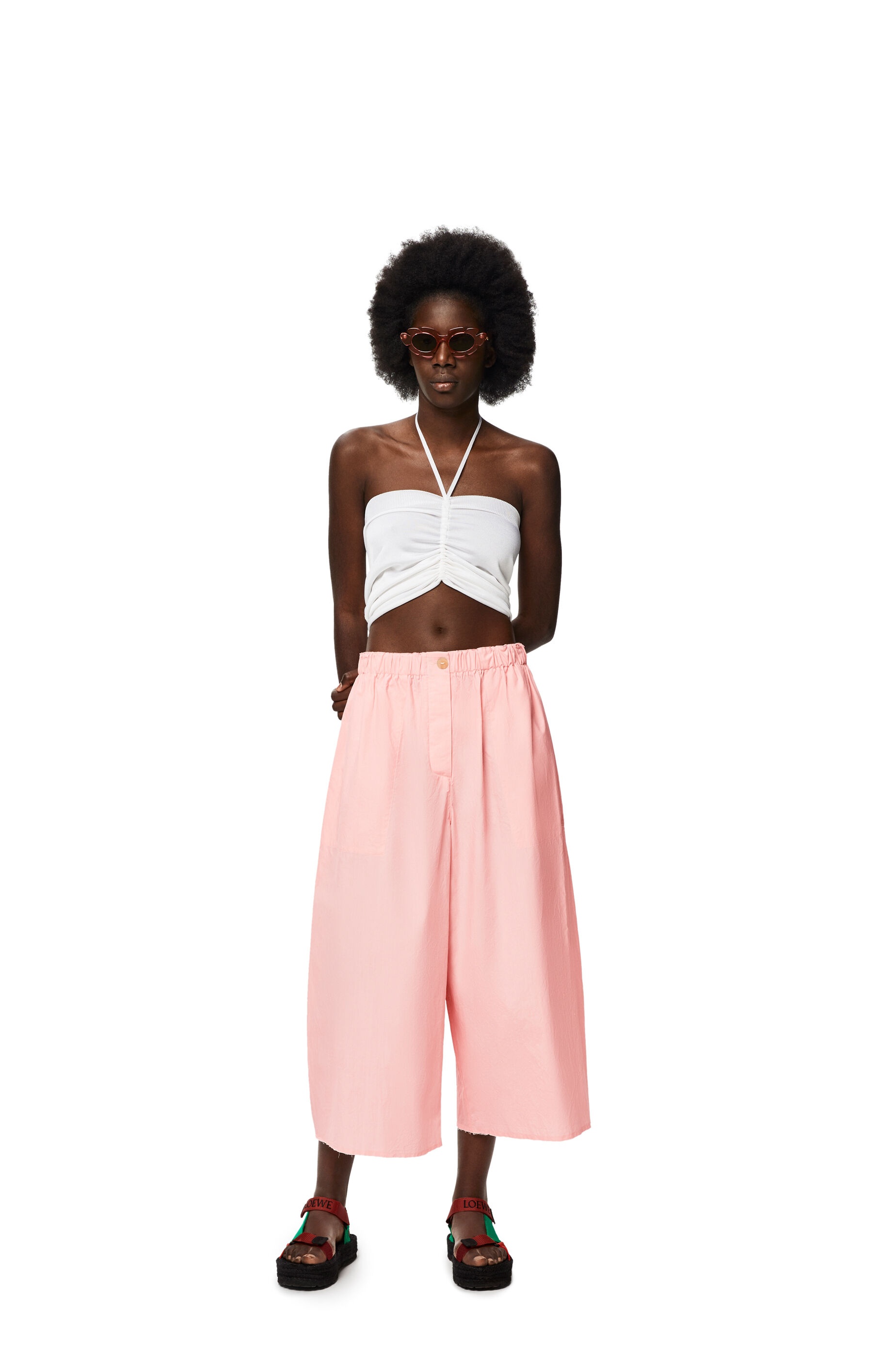 Cropped trousers in cotton - 2