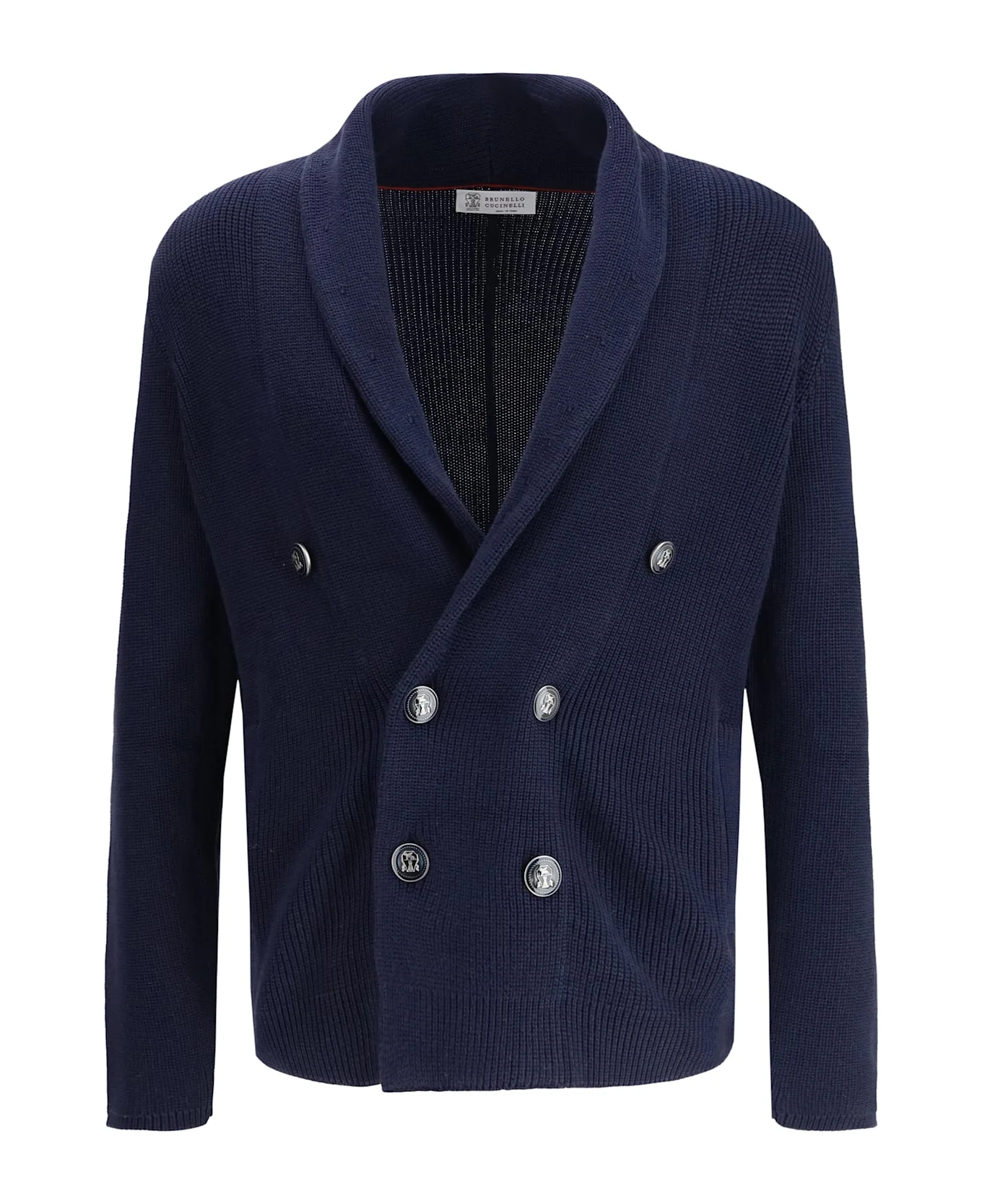 Cardigan With A Shawl Collar - 1