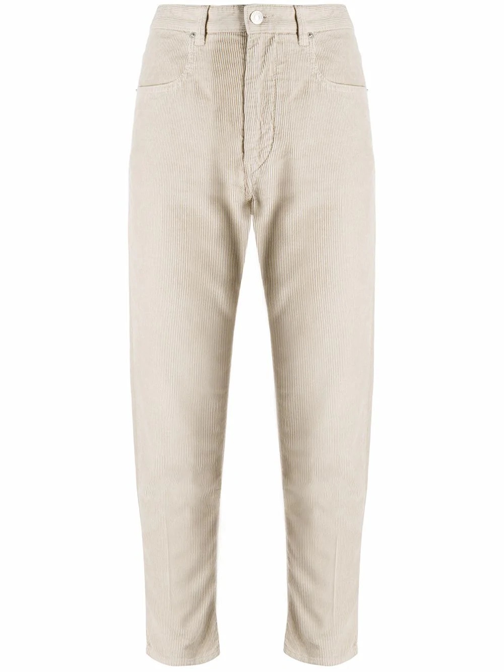 Beldenae cropped corduroy trousers - 1