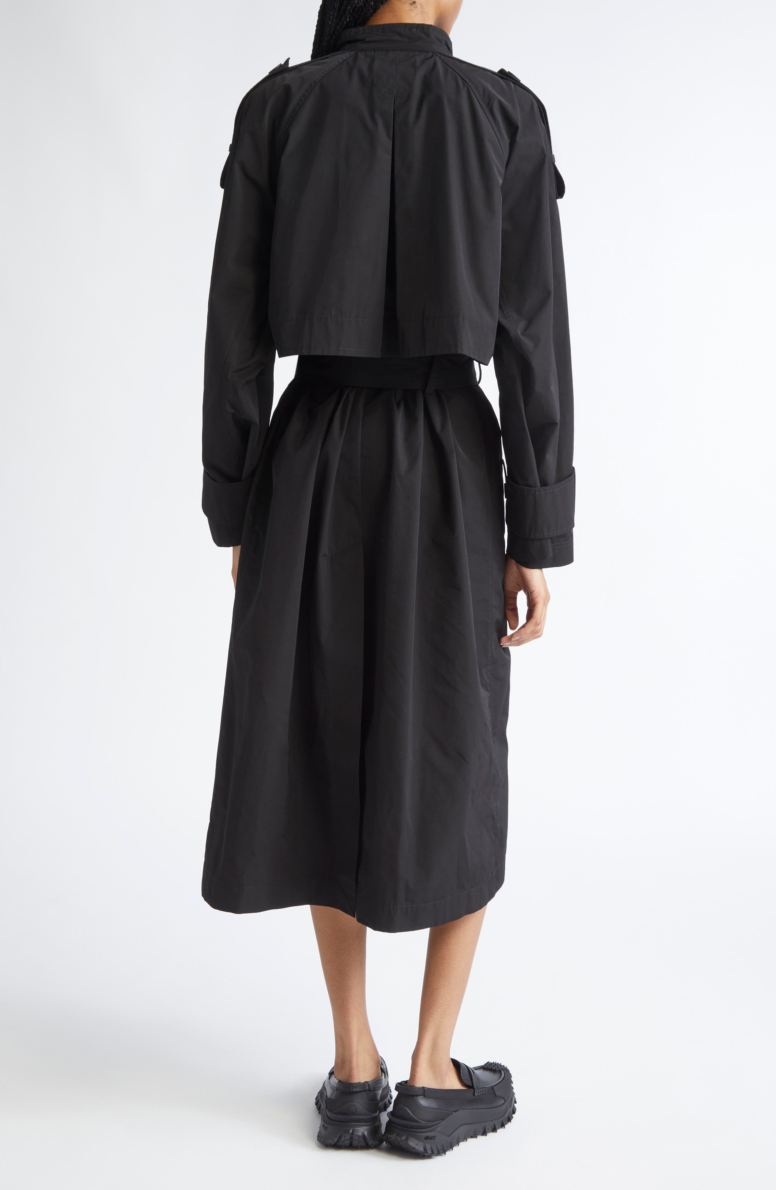 Moncler Trevoux Trench Coat in Black at Nordstrom - 2