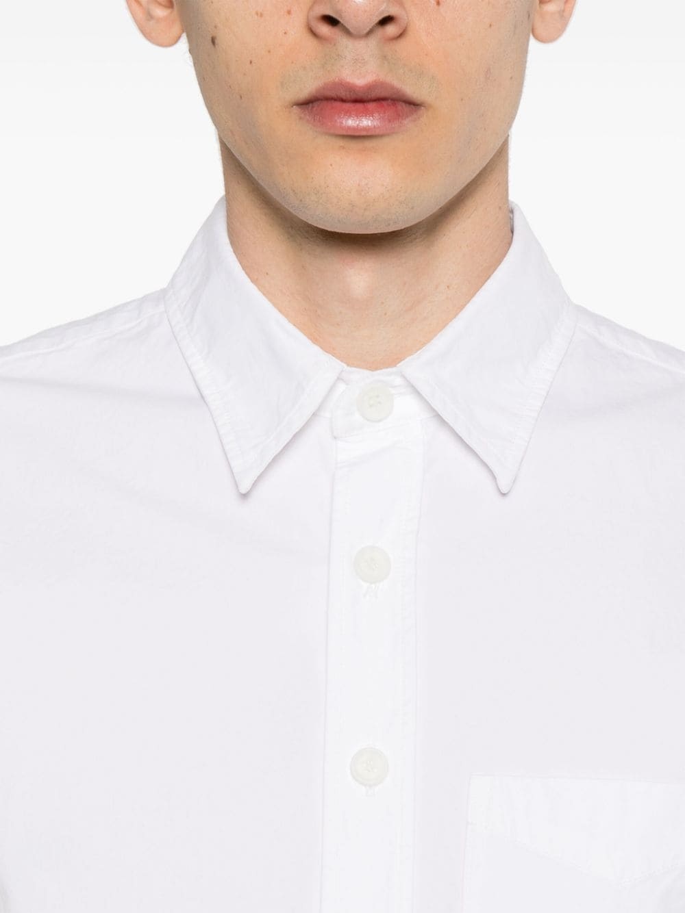 classic-collar poplin shirt - 5