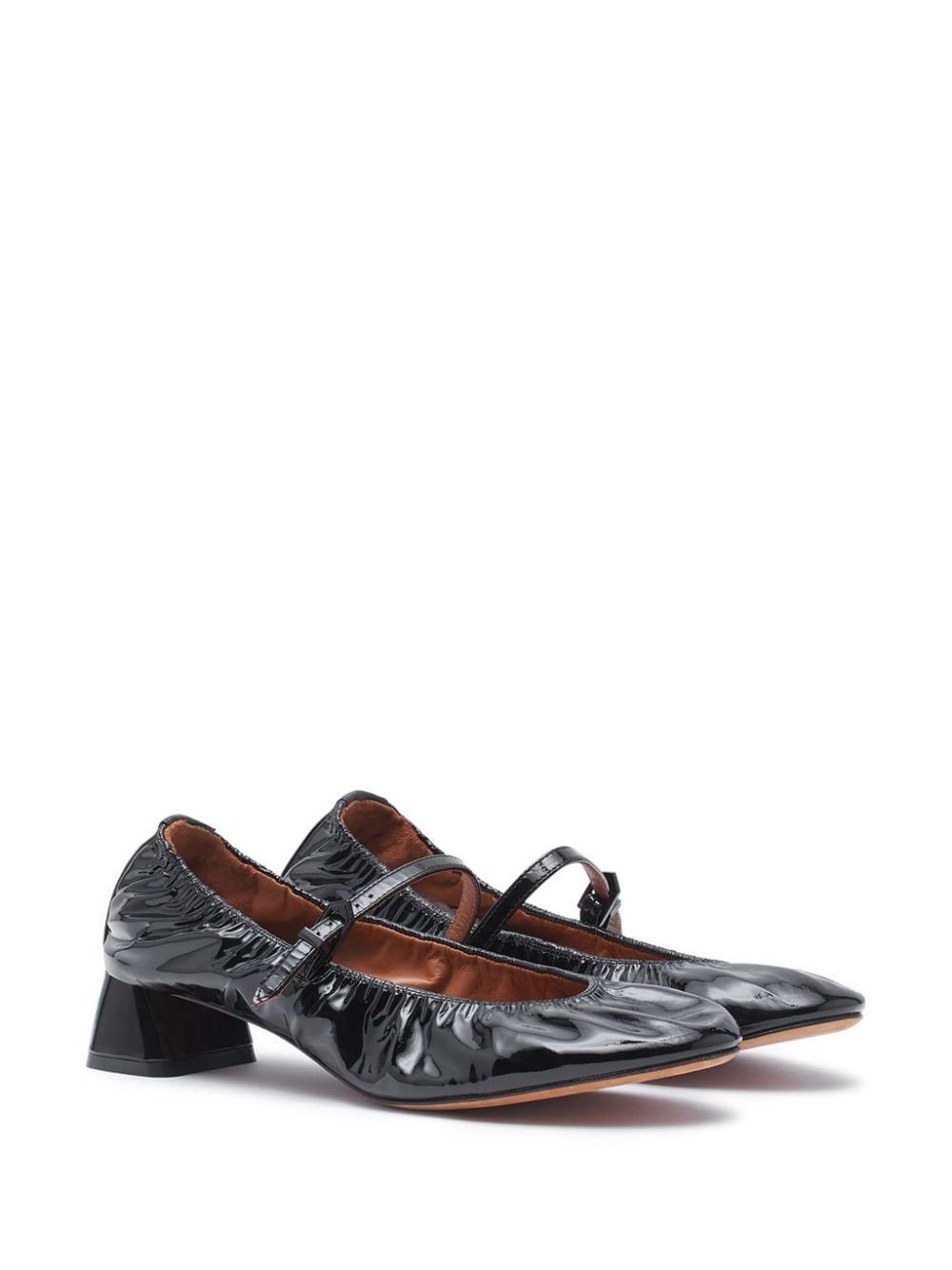 wedge-heel leather ballerinas - 2