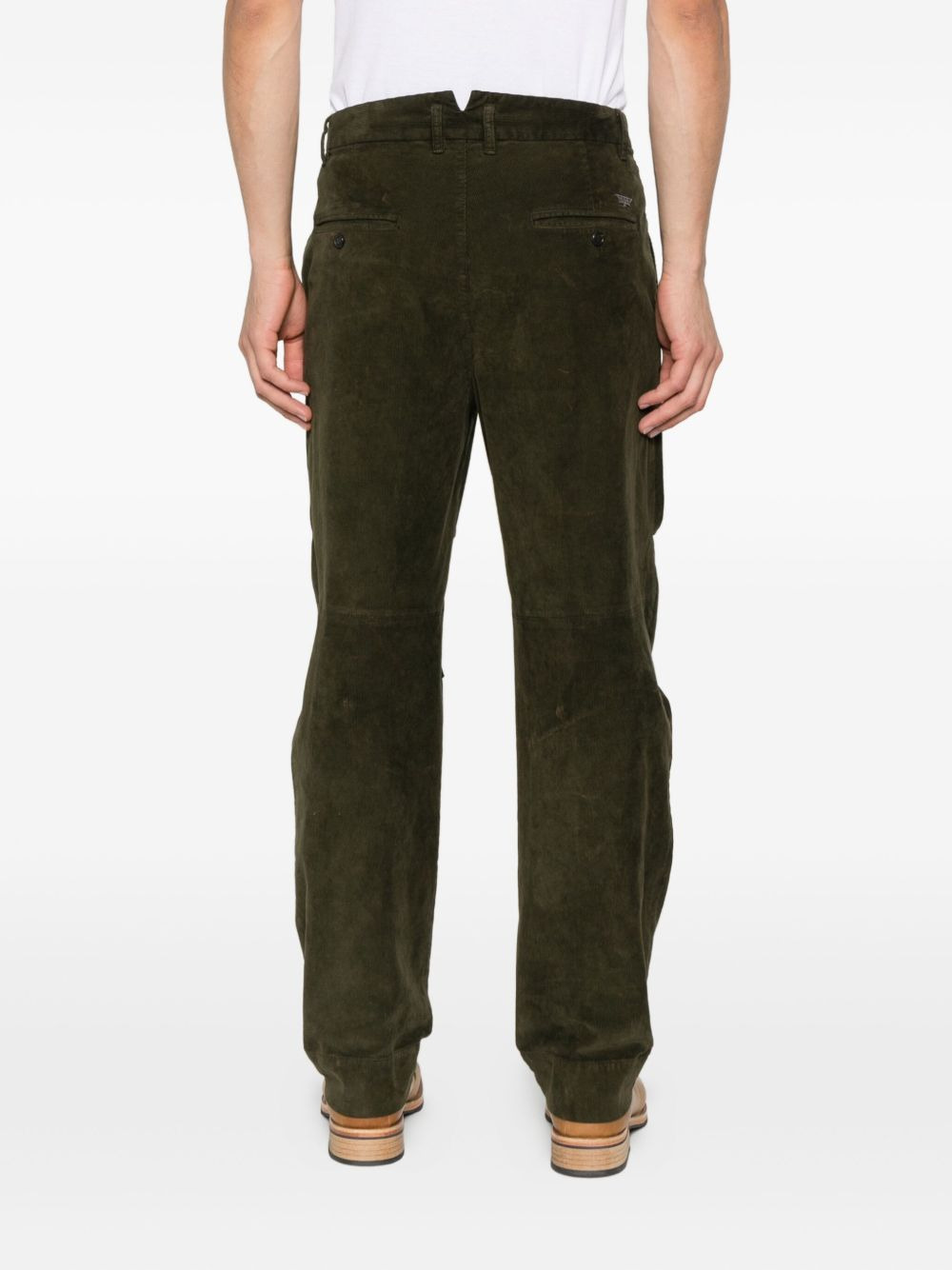 layered cotton trousers - 4