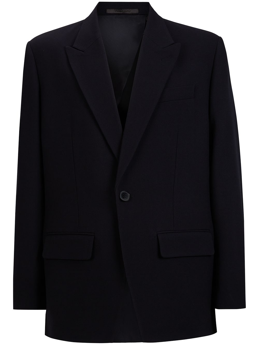 tailored single-breasted blazer - 1