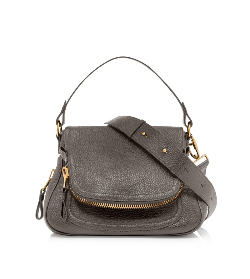 GRAIN LEATHER JENNIFER MEDIUM DOUBLE STRAP BAG 1