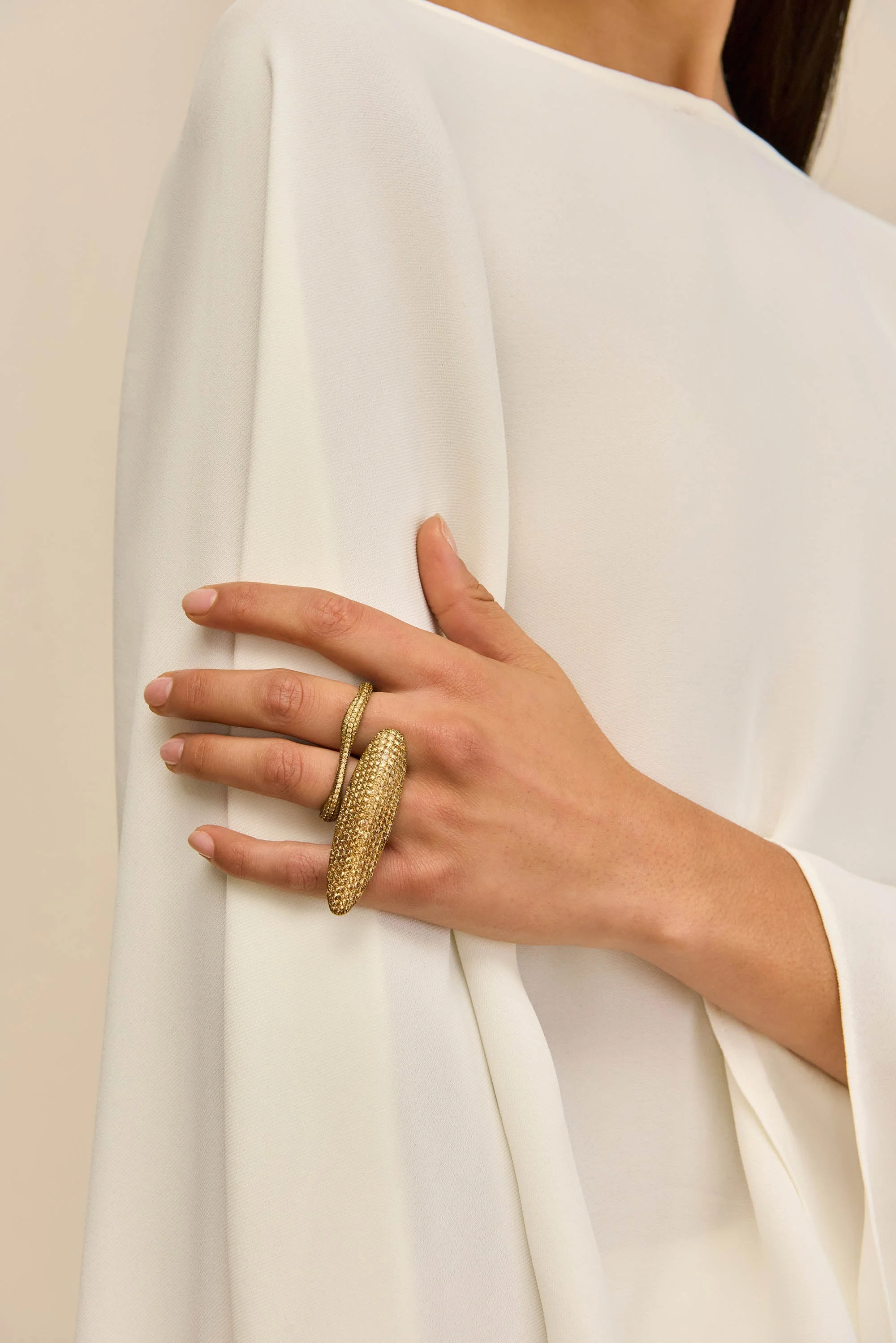 FIORE RHINESTONE RING - 1