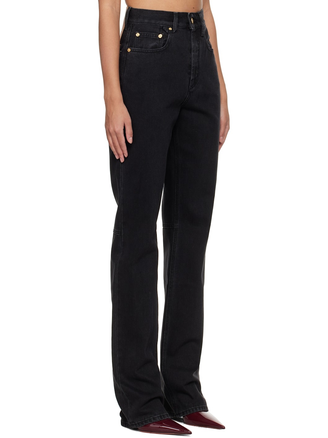 Black 'The straight de-Nîmes' Jeans - 2