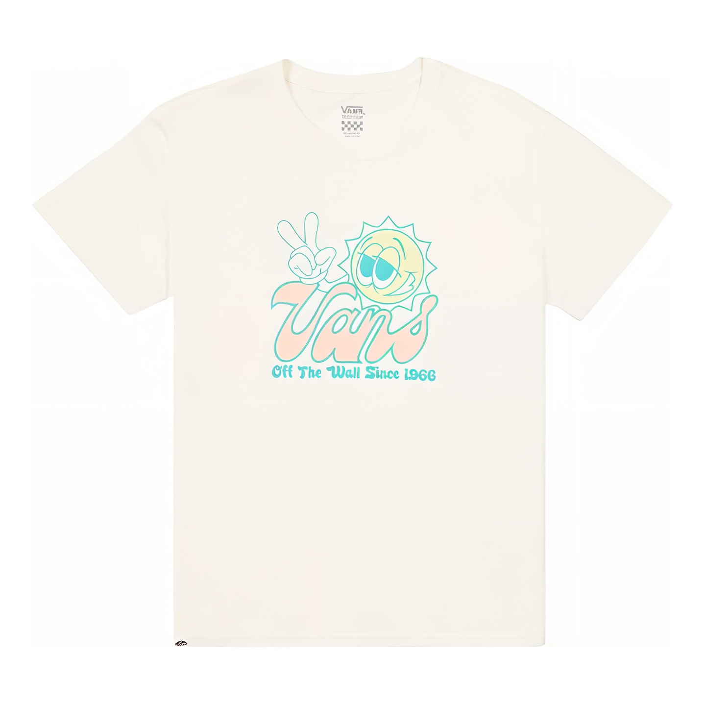 (WMNS) Vans Sunny T-shirt 'Beige' VN0008ZYFS8 - 1